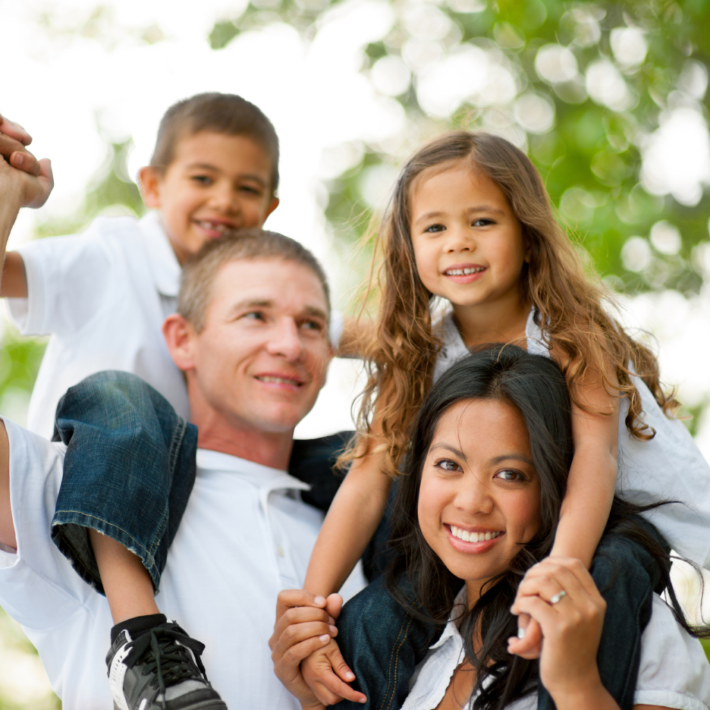 A portrait of a family